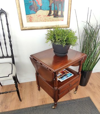 End table with folding sides deals
