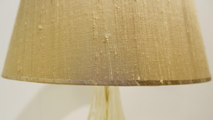 Gold Dust Murano Glass Table Lamps With, Glass Table Lamp Shades Only