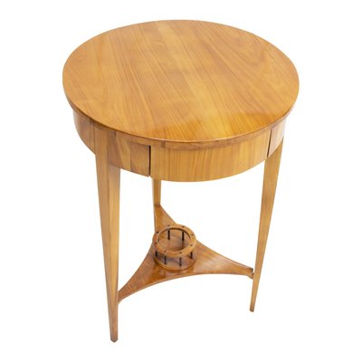 19th Century Biedermeier Round Drum, What Is A Half Moon Table Called