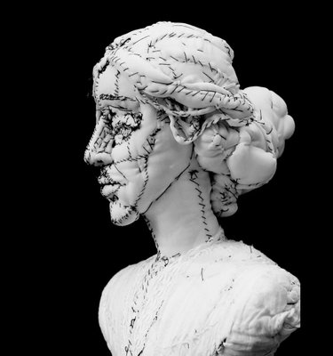 Virginia Woolf Fabric Sculpture, Anne Valérie Dupond, 2012 for