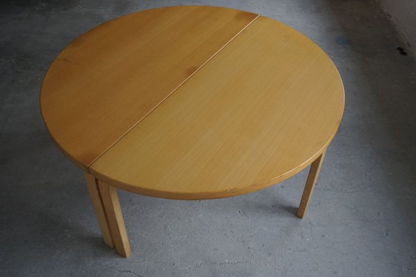 Large Round Dining Table In Birch By Alvar Aalto For Artek 1980 At Pamono Large Round Dining Table In Birch By, Round Dining Table Large