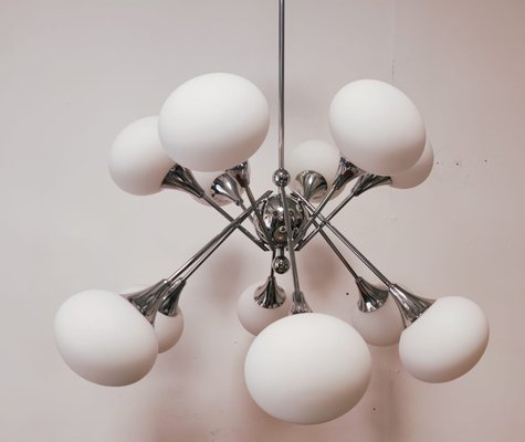 Chrome 12 Light Sputnik Chandelier For At Pamono Chrome 12 Light Sputnik Chandelier For, 12 Light Sputnik Sphere Chandelier