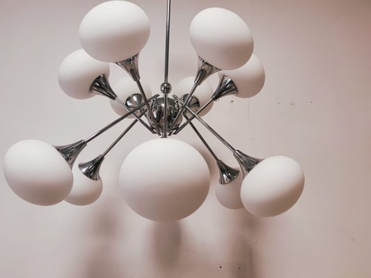 Chrome 12 Light Sputnik Chandelier For At Pamono Chrome 12 Light Sputnik Chandelier For, 12 Light Sputnik Sphere Chandelier