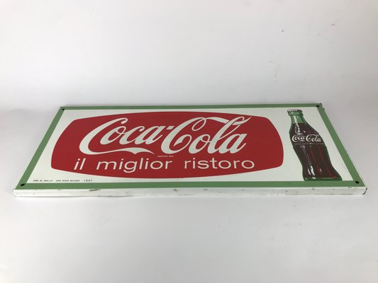 wall mural art It/'s the real thing drink Coca-cola tin metal sign
