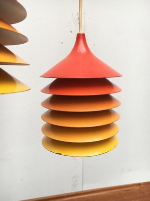 beschaving Beschikbaar Opgetild Vintage Duett Pendant Lamps by Bent Gantzel Boysen for Ikea, Set of 2 for  sale at Pamono