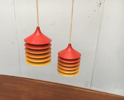 Vintage Duett Pendant Lamps By Bent, Hanging Lamp With Plug Ikea