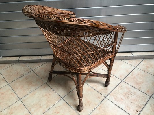 Antique wicker chairs for cheap sale