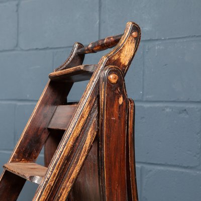 Antique library chair ladder outlet