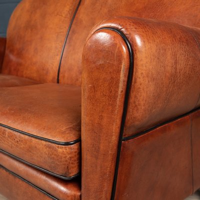 Dutch Tan Sheepskin Leather 2 Seat Sofa, Artistic Leather Furniture Reviews