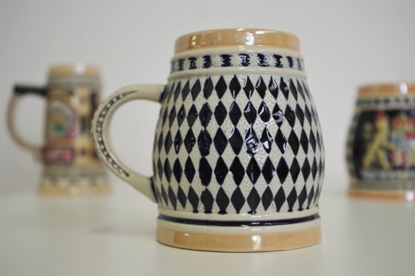 Porzellan Tassen, Bayern, 1980er, 4er Set