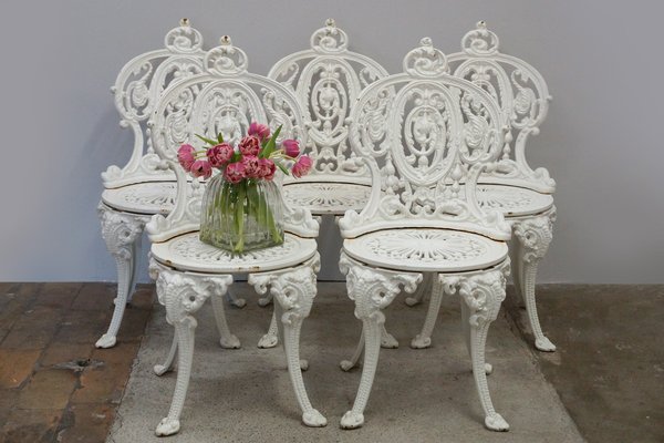 Victorian Cast Iron Garden Chairs From, Victorian Cast Iron Garden Chair