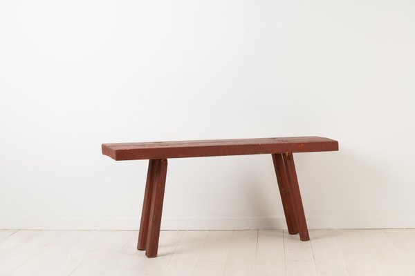 Sweden Folk Art Bench for sale at Pamono