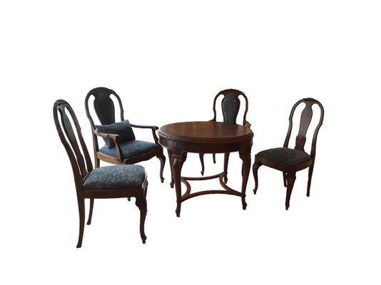 Round Dining Room Table With 4 Chairs, Dining Room Table And Chairs Set Of 4