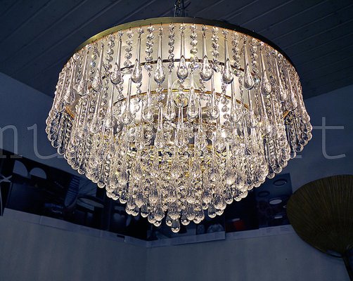 German Teardrop Flush Mount Chandelier In Murano Glass Brass From Palwa 1960s For At Pamono German Teardrop Flush Mount Chandelier, Teardrop Seven Light Chandelier