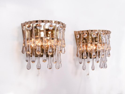 Vintage teardrop chandelier crystals deals