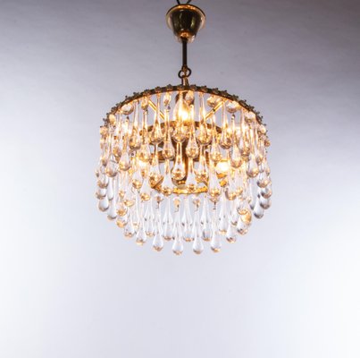 Vintage teardrop chandelier sale crystals