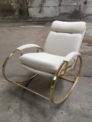 Gold on sale rocking chair