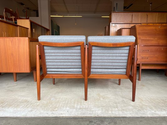 Teak wood sale two seater sofa