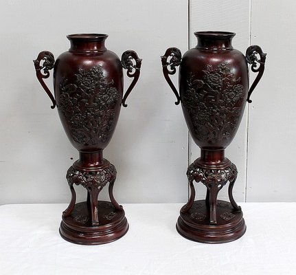 Vase Ancien Chinois En Pierre Sculptée - Objet De Lettré, XIXe Siècle (vers 1860-1870)