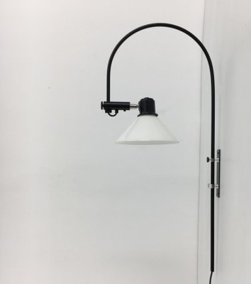 Arc Wall Lamp From Dijkstra 1980s For, Black Arc Wall Lamp