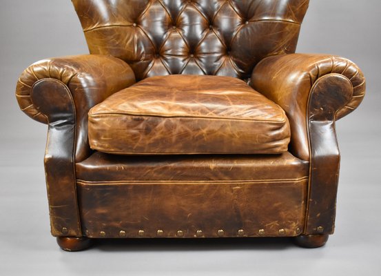 Big Leather Armchair For At Pamono, Big Leather Couches