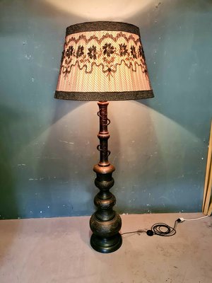 Antique Japanese Meiji Period Bronze, Vintage Bronze Floor Lamp