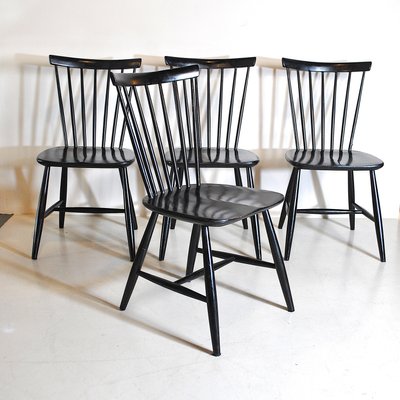 Paton black oak cheap windsor dining chair