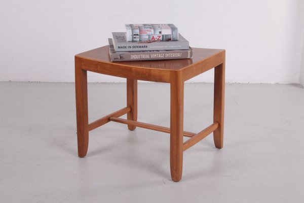 Danish Beech Side Table or Stool 1960s
