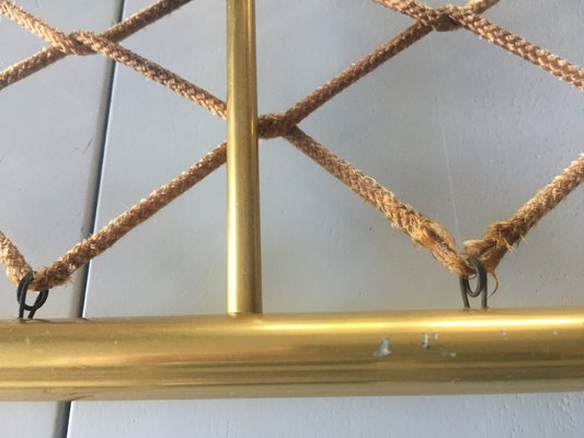 Vintage Aluminum Coat Hanger with 81/28 Gilded Mesh, 1970s