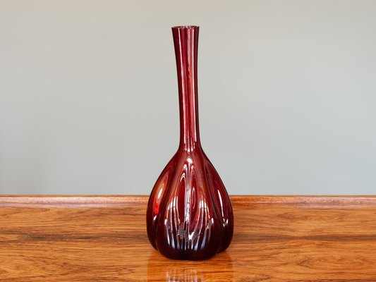Vintage Glass Slim Neck Vase