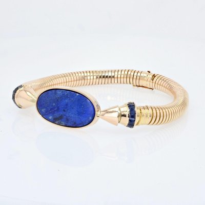 Lapis Lazuli \u0026 Sapphire 18 Karat Yellow 