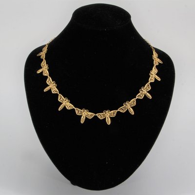 French 18 Karat Yellow Gold Butterfly 