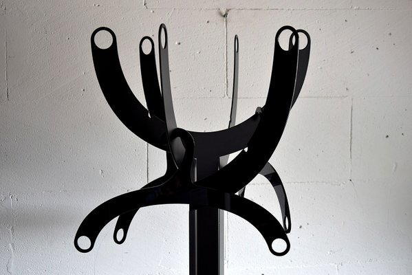 Italian Modernist Black Metal Coat Stand for sale at Pamono