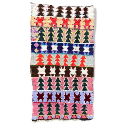 azilal rug vintage boucherouite berber boucherouite moroccan boucherouite rug small Moroccan Boucherouite Rug