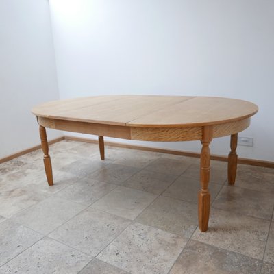 Mid Century Danish Extendable Circular, Extendable Round Oak Dining Table And Chairs South Africa