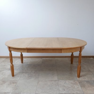 Mid Century Danish Extendable Circular Oak Dining Table By Rosengaarden For At Pamono Mid Century Danish Extendable Circular, Danish Extendable Round Oval Dining Table Oak