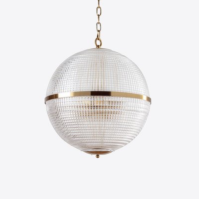 Large Clear Parisian Globe Pendant for 