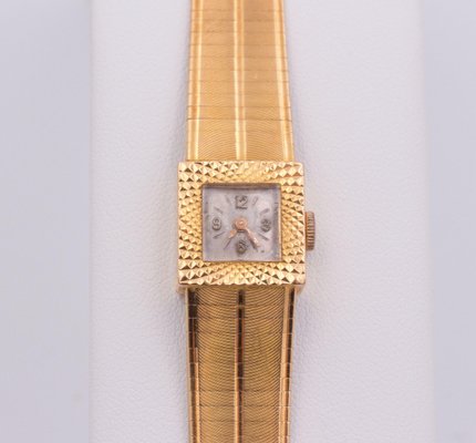 Orologio a bracciale Lady Le Monde vintage in oro 18k, anni '50 in vendita  su Pamono