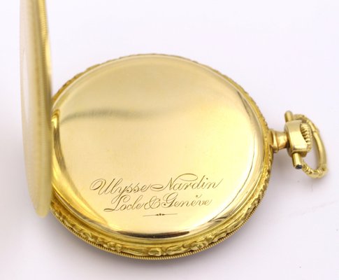 Orologio da tasca in oro a 18k di Ulysse Nardin, anni '40 in vendita su  Pamono
