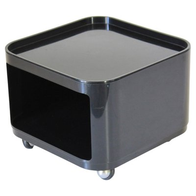 Credenza nera di Anna Castelli Ferrieri per Kartell anni 70 set