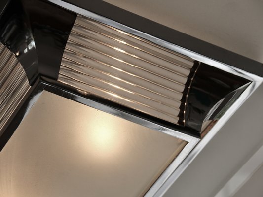 Grand Plafonnier Art Deco Par Henri Petitot Pour Atelier Petitot 1930s En Vente Sur Pamono