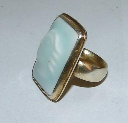 Jais Nielsen Gilded Sterling Silver Ring by A. Copenhagen for sale at Pamono