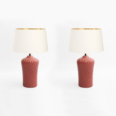 Art Deco Pink Ceramic Table Lamps, Table Lamps Under 10