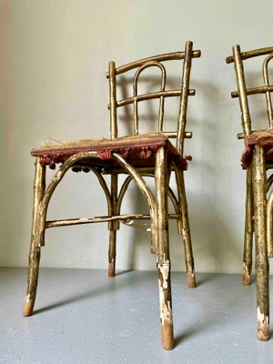Faux Bamboo Parlor Chairs From Thonet, Bamboo Chair Benefits In Tamilnadu