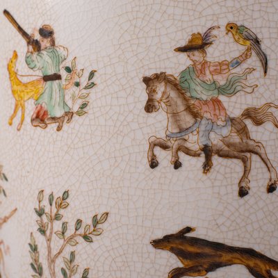 Portaombrelli vintage in ceramica con decoro floreale colorato - Catawiki