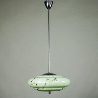 Art Deco Pendant Lamp With Marble Glass, Replacement Glass Bowl Light Shades Taiwan
