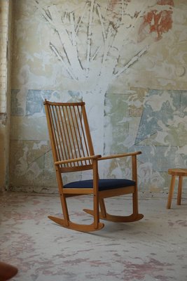 Mid-Century Rocking Chair in Pine by Yngve Ekström for Swedese, 1970s