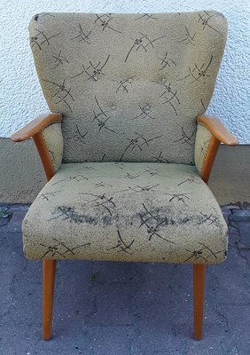 Mid-Century Armchair with Beech Frame, 1950s for sale at Pamono
