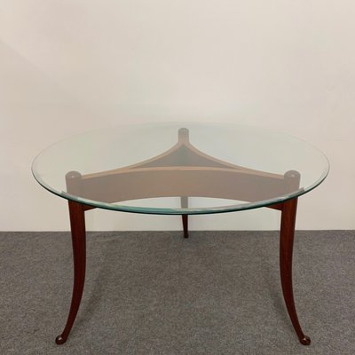 Round Coffee Table With Beveled Glass For At Pamono Round Coffee Table With Beveled Glass, Round Beveled Glass