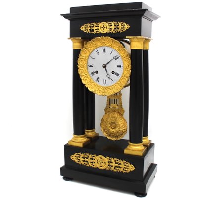 images 19Th Century Antique Pendulum Wall Clock antique empire portico clock with